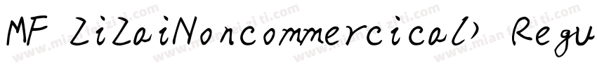 MF ZiZaiNoncommercical) Regular字体转换